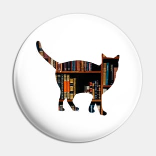 Book Cat Pin