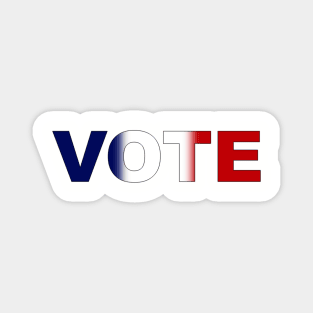 Vote Red White and Blue Soft Gradient Blend Magnet