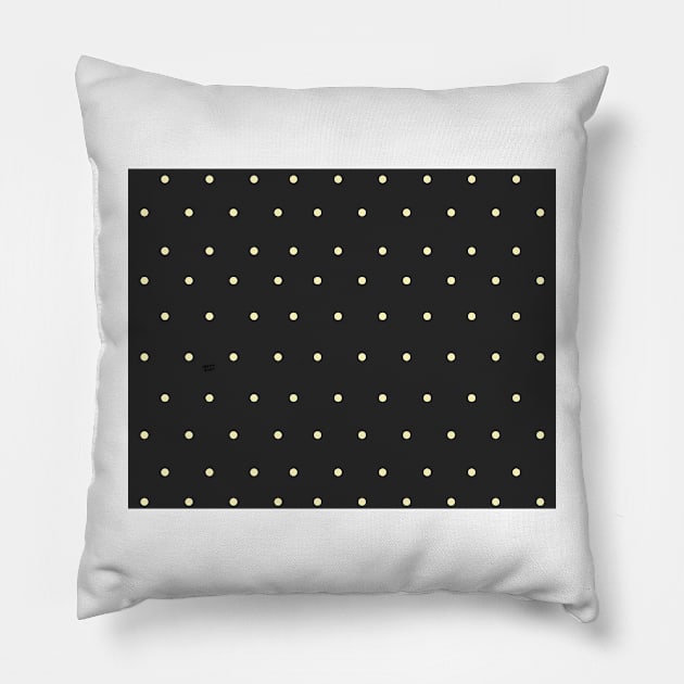 Yellow Polka Dots Gray #minimal #design #kirovair #buyart Pillow by Kirovair