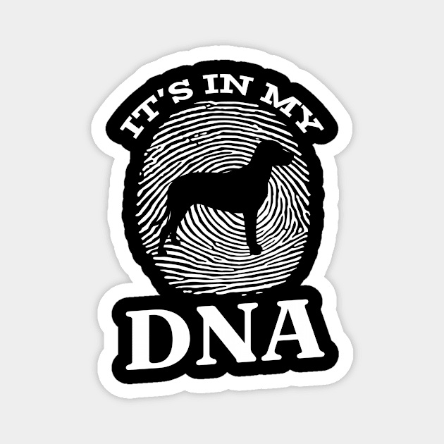 Finnish Hound It`s In My DNA Fingerprint I Finnish Hound Magnet by Shirtjaeger