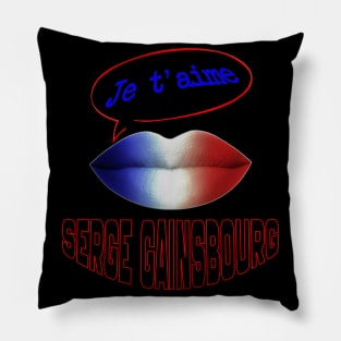 JE TAIME FRENCH KISS GAINSBOURG Pillow