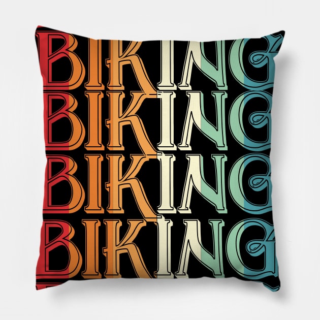 vintage para los amante a la bicicleta Pillow by vintagejoa