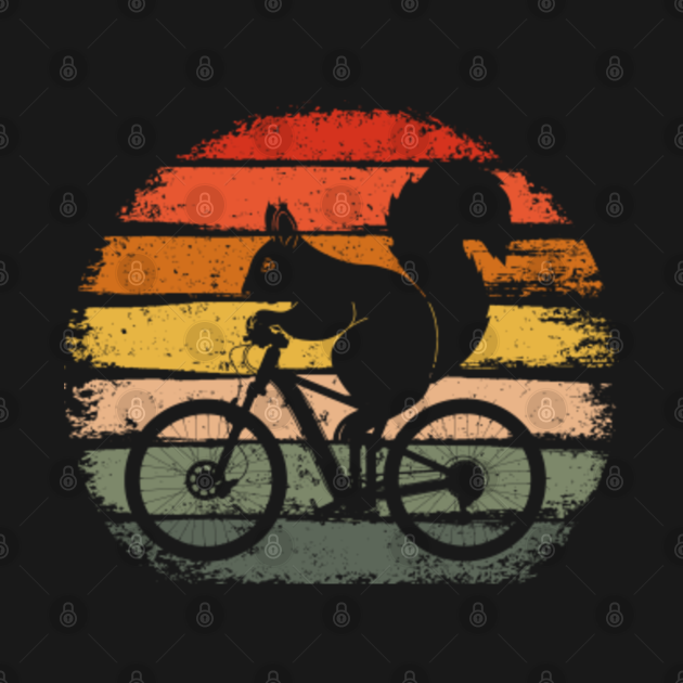 Squirrel Riding A Bicycle Vintage Bike Squirrel - Bicycle ...
