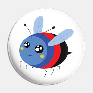 Polyromantic Pride Bee Pin