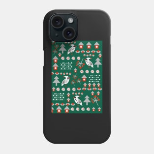 Winter cardinals Phone Case