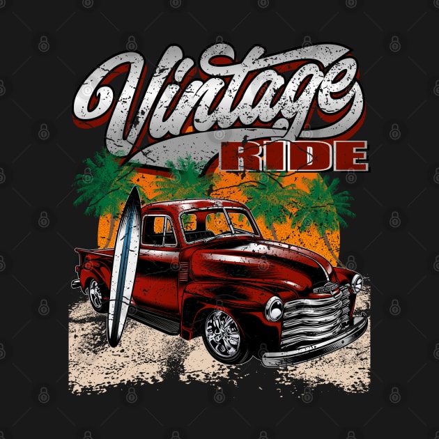 Vintage Ride Summer Surfer Hot Rod by RockabillyM