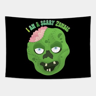I am a scary Zombie! Halloween Tapestry
