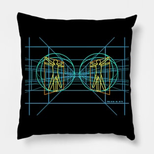 Vitruvian Space Man Pillow