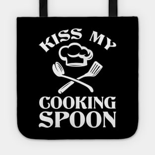 Kiss My Cooking Spoon - Cooking Quote Tote