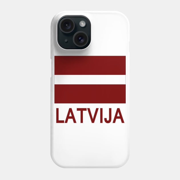 The Pride of Latvia - Latvian Flag and Language Phone Case by Naves