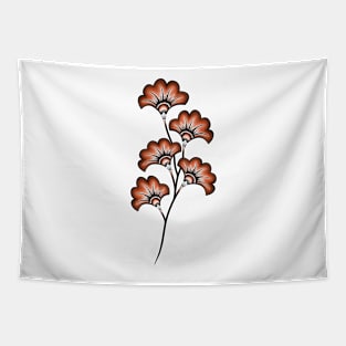 Bouquet of Orange Hibiscus Flowers Tapestry