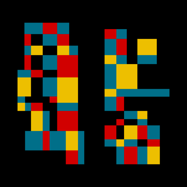 Minimal Primary #3 (Mondrian Inspired) by n23tees