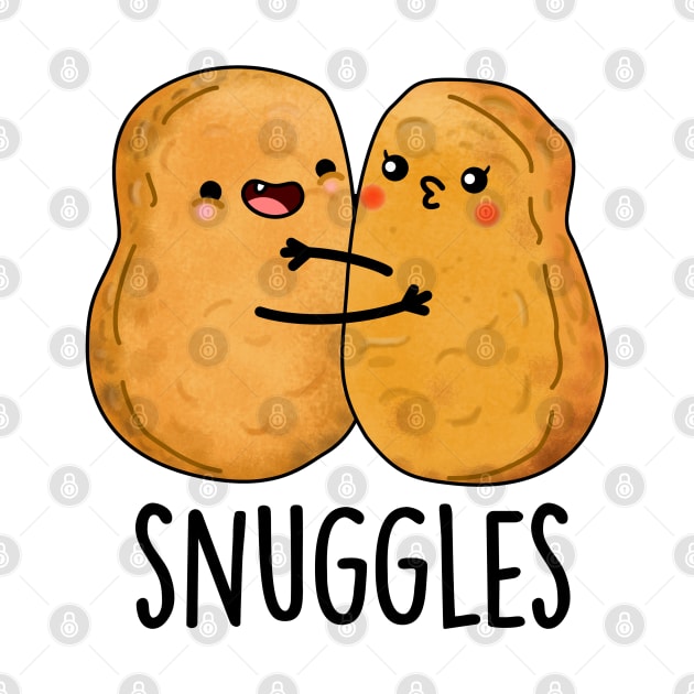 Snuggles Funny Nugget Couple Pun by punnybone