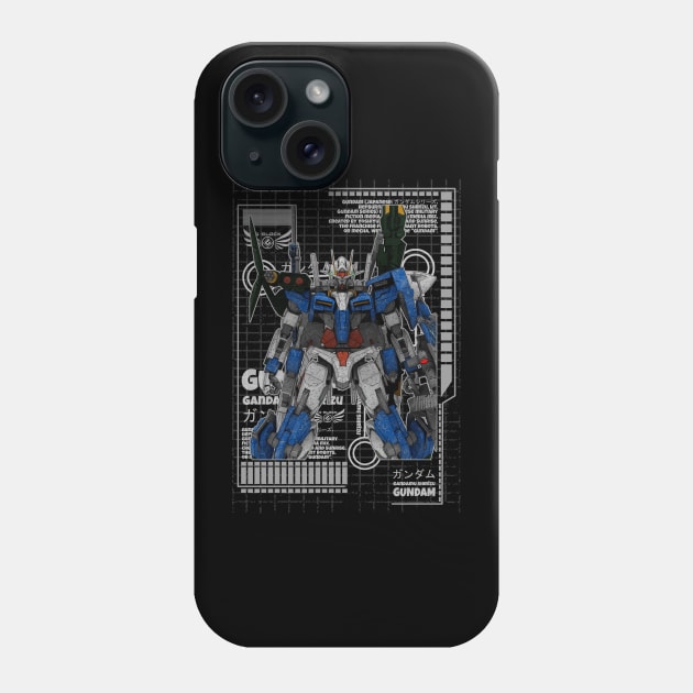 GN-001 Gundam Exia Phone Case by gblackid