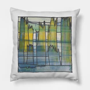 Liminal Space II in Weathered Abstraction Pillow