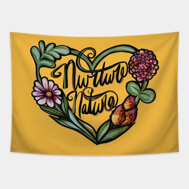 Nurture Nature Wildflowers Tapestry by bubbsnugg