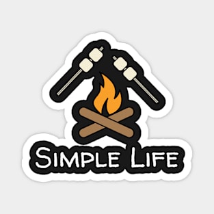 Simple Life - Campfire Magnet