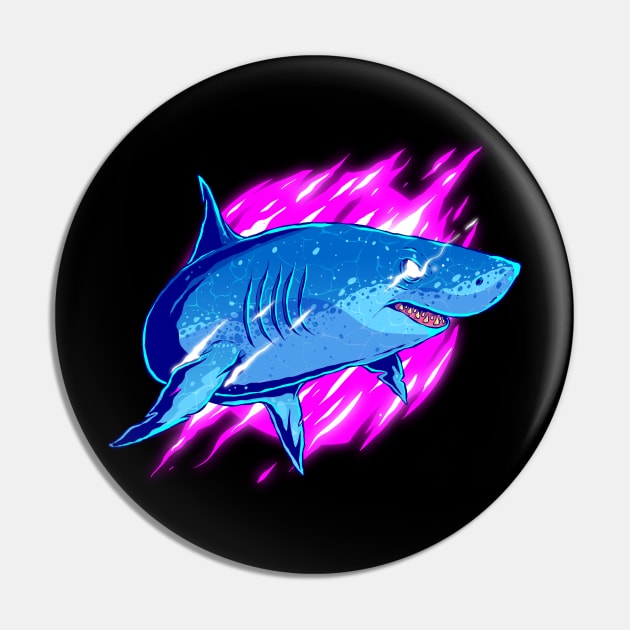 NFTee Great White Shark Pin by Emkay