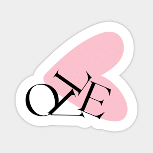 Broken love scattered letters Magnet