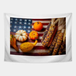 American Autumn Still Life Tapestry