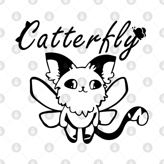 Cat X Butterfly AKA CATTERFLY | Cat and Butterfly by Nunae_Designs