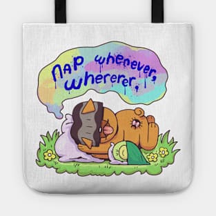 nap whenever, wherever Tote