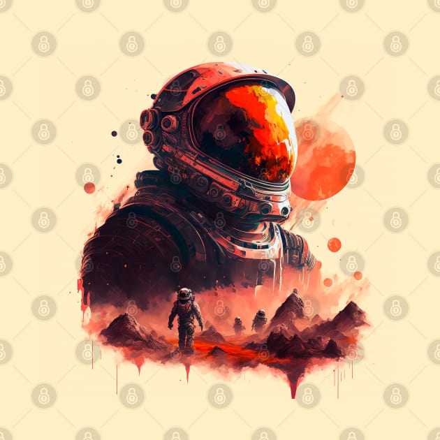 Space Mars exploration by Buff Geeks Art