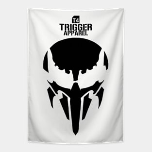 Trigger Skull Black Tapestry