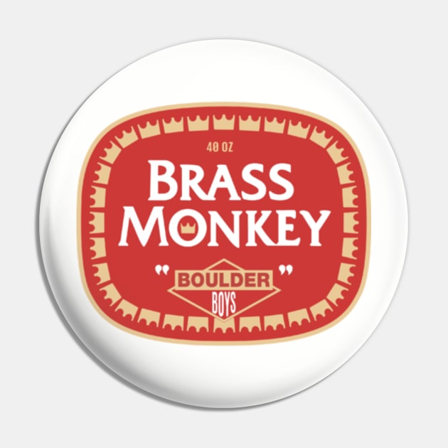 Brass Monkey Pin by SchlockOrNot