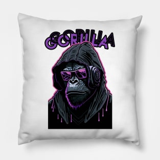 gorilla hip-hop Pillow