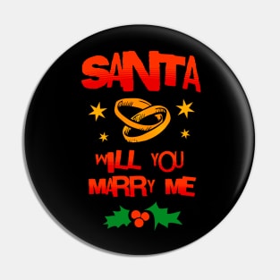 Santa will you marry me Pin