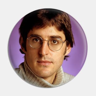 Louis Theroux, from the BBC. By Therouxgear Pin