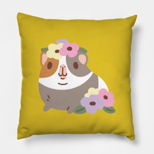 Guinea pig and flowers Pillow