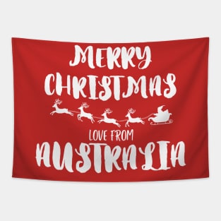 Merry Christmas, love from Australia Tapestry