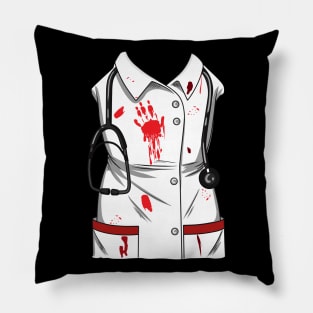 Bloody Nurse Costume Halloween Zombie Blood Pillow