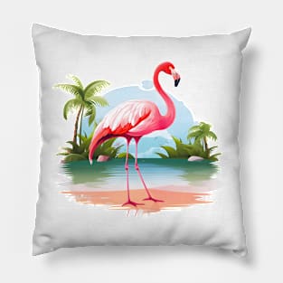 Cool Flamingo Pillow