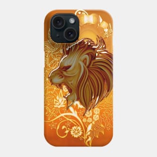 Elegant golden lion Phone Case