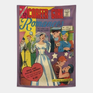 Vintage Romance Comic Book Cover - Career Girl Romances Tapestry