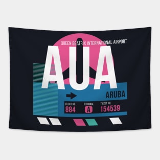 Aruba (AUA) Airport // Sunset Baggage Tag Tapestry