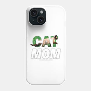 CAT MOM - siamese cat oil painting word art Phone Case