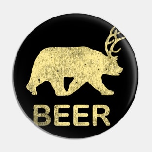 Beer Bear Deer Vintage Pin