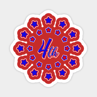 4th of July Stars Magnet