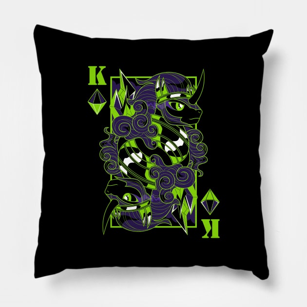 King of Crystals, Sombra Pillow by GillesBone