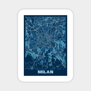 Milan - Italy Peace City Map Magnet