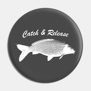 Catch and Release Series, Carp, White color Pin