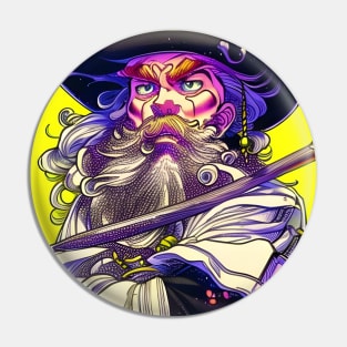 artistic pirate illustration Pin