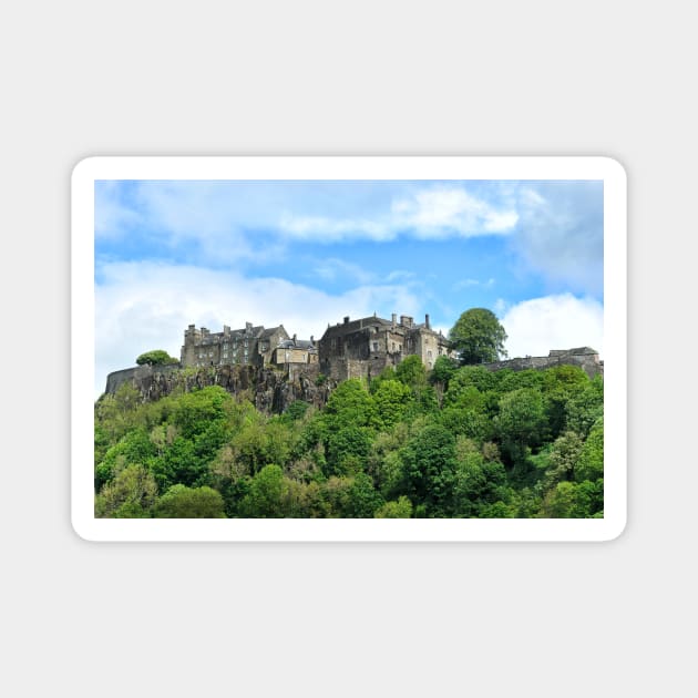 Summer view of Stirling Castle, Stirling in Scotland Magnet by richflintphoto