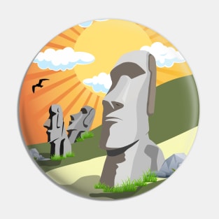 Easter Island Pin