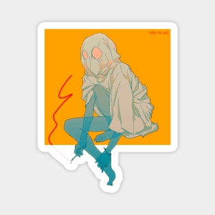 Smoking ghost Magnet