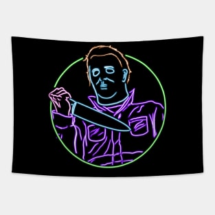 Halloween neon style Tapestry